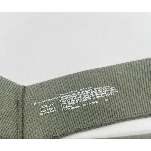 No Boundaries Women 3XL Nylon Blend Seamless Low-Rise Thong, Wild Sage NWT - Picture 5 of 7